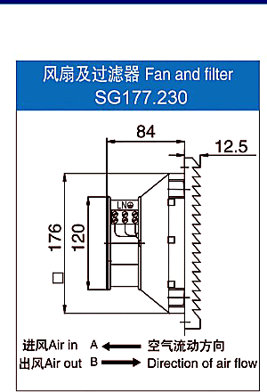 SG177.230 fan body side drawing reference