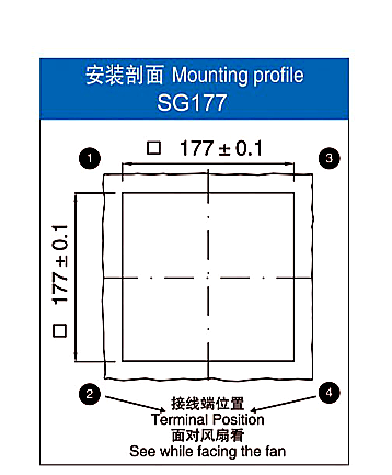 SG177.230 mounting opening reference
