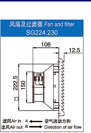 SG224.230 fan body side drawing reference